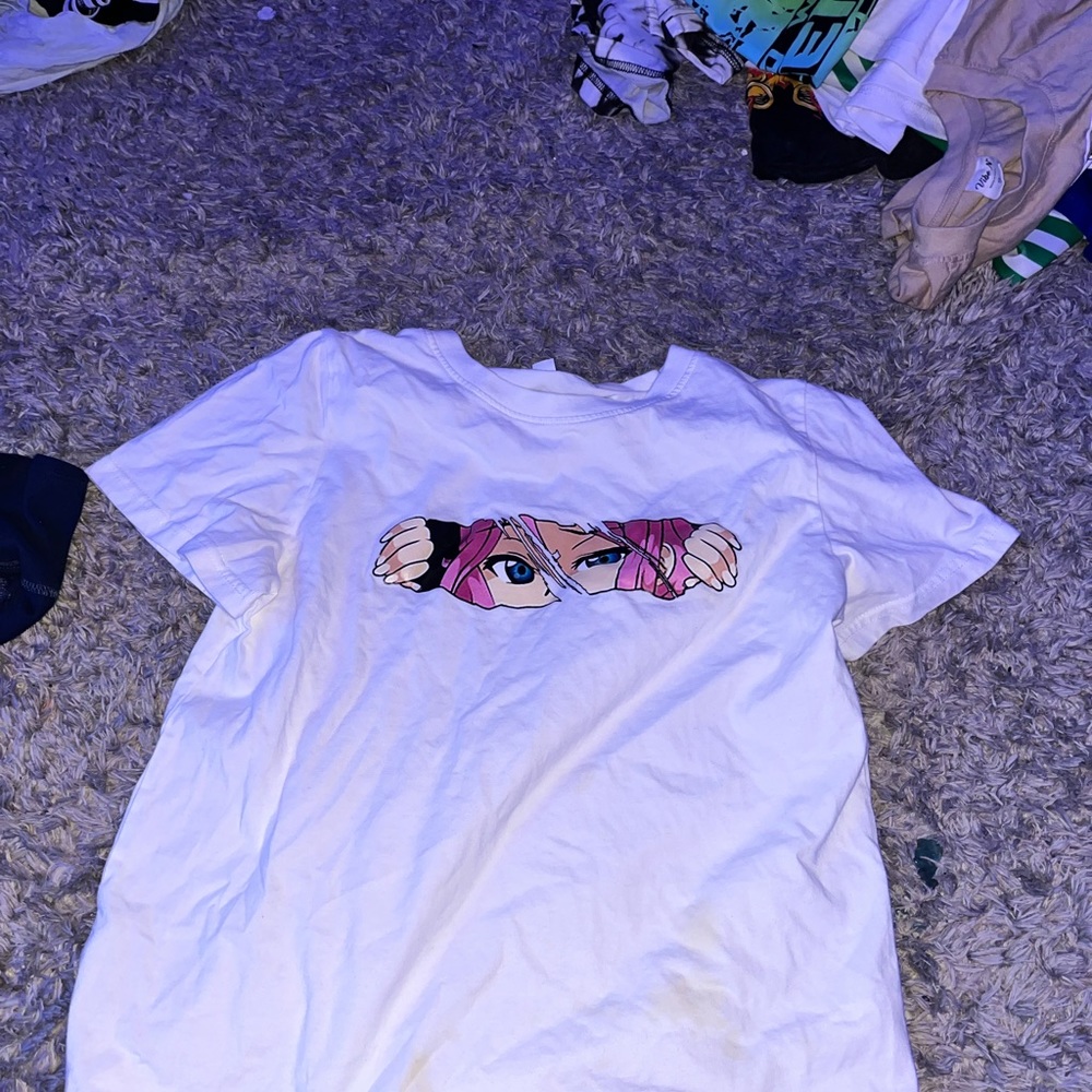 Anime girl, white base shirt
